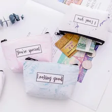 New Fashion Marbling Pattern Coin font b Wallet b font Bag PU Leather Zipper Women Ladies