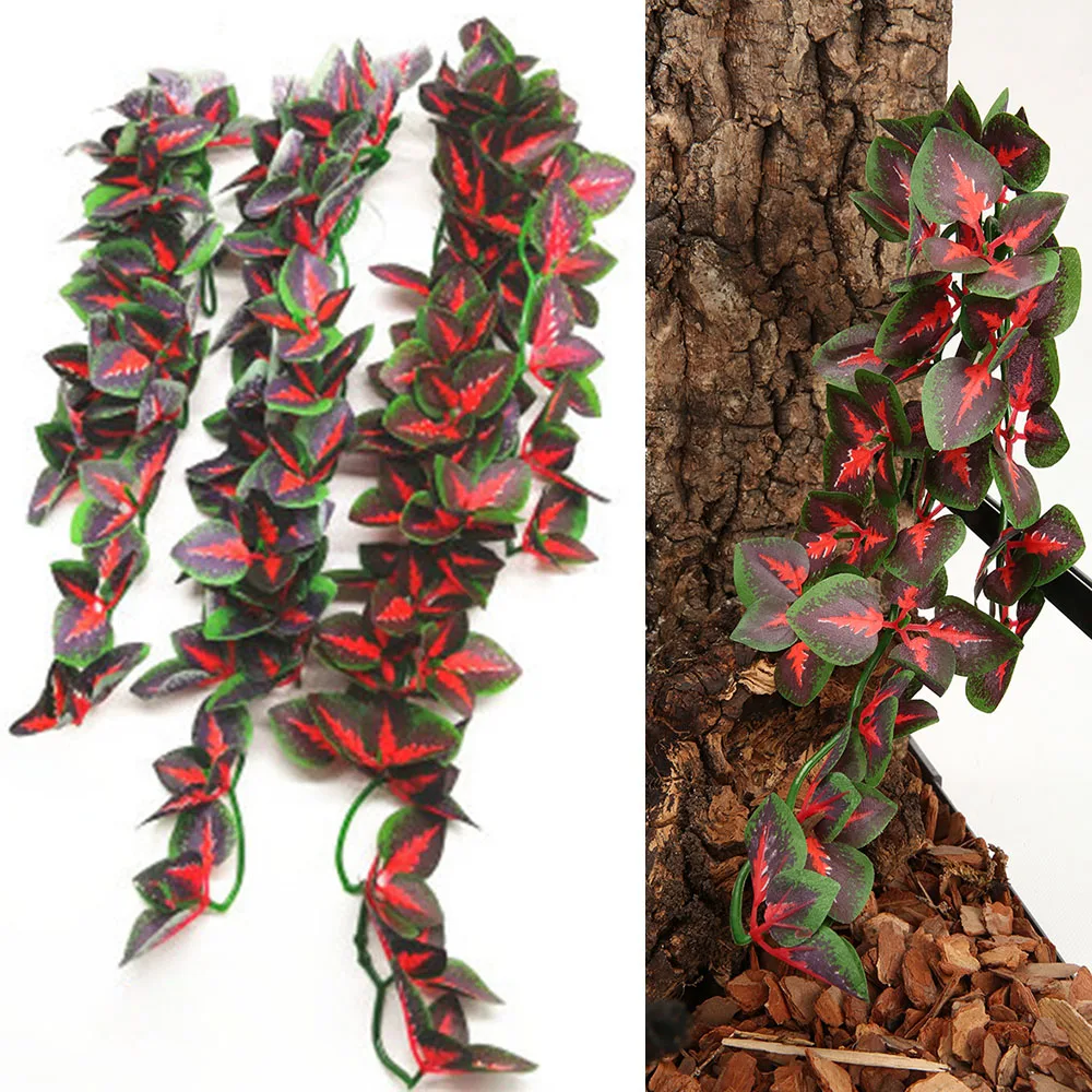 

30/40/50cm Artificial Plant Vine Lizard Habitat Aureus Vine Reptiles Terrarium Decor