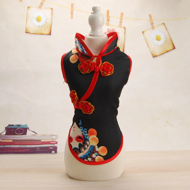 Платье для собак, одежда для собак, Cheongsam, платье для кошек, тюлевые платья для собак, маленькие собачки чихуахуа, мопс, одежда для домашних животных, Disfraz Perro