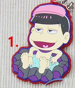 1 шт. г-н осомацу-cан спа-ванна Karamatsu ичимацу Мацуно Осомацу Конья ва Софи резиновый брелок для сбора телефона кулон - Цвет: 1