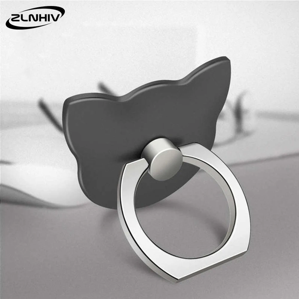 

ZLNHIV finger ring mobile phone holder stand for iphone accessories round mount smartphone grip support cell cellphone desk