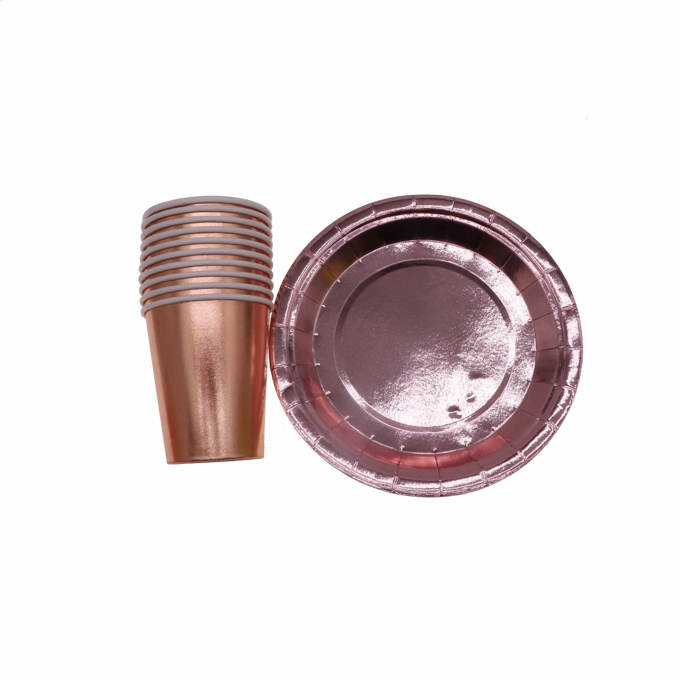 Plate10pcsCup10pcs Набор однотонная бумага, чашка, зеленый Рамадан, свадебные украшения, одноразовая посуда, Детские Банные изделия - Цвет: Plate10pcsCup10pcs