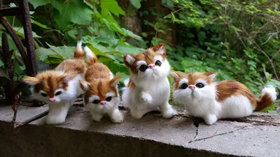 Мини милый игрушечный Кот с милым рисунком кота около 10 см один лот/4 шт. кошек