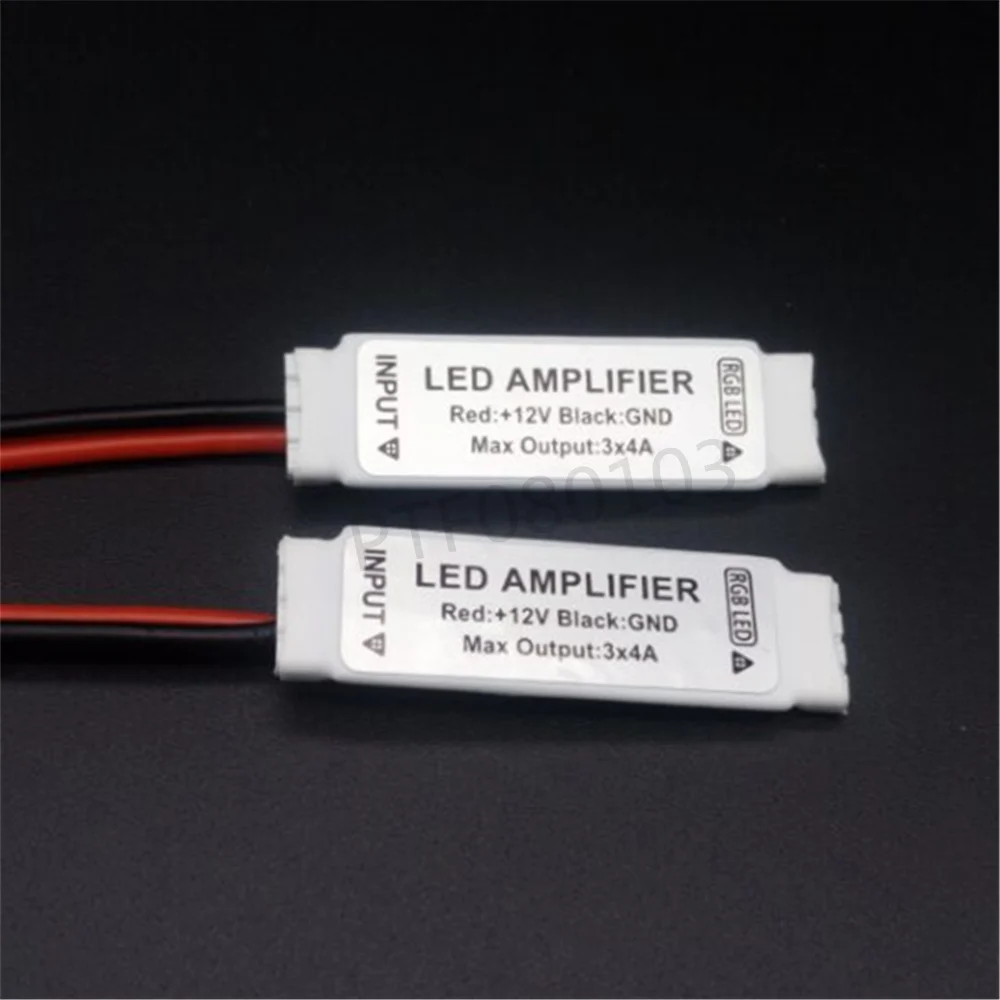 DC12V мини RGB LED Усилители домашние контроллер общий анод 3 канала для SMD 3528 5050 Светодиодные полосы Освещение 10 шт