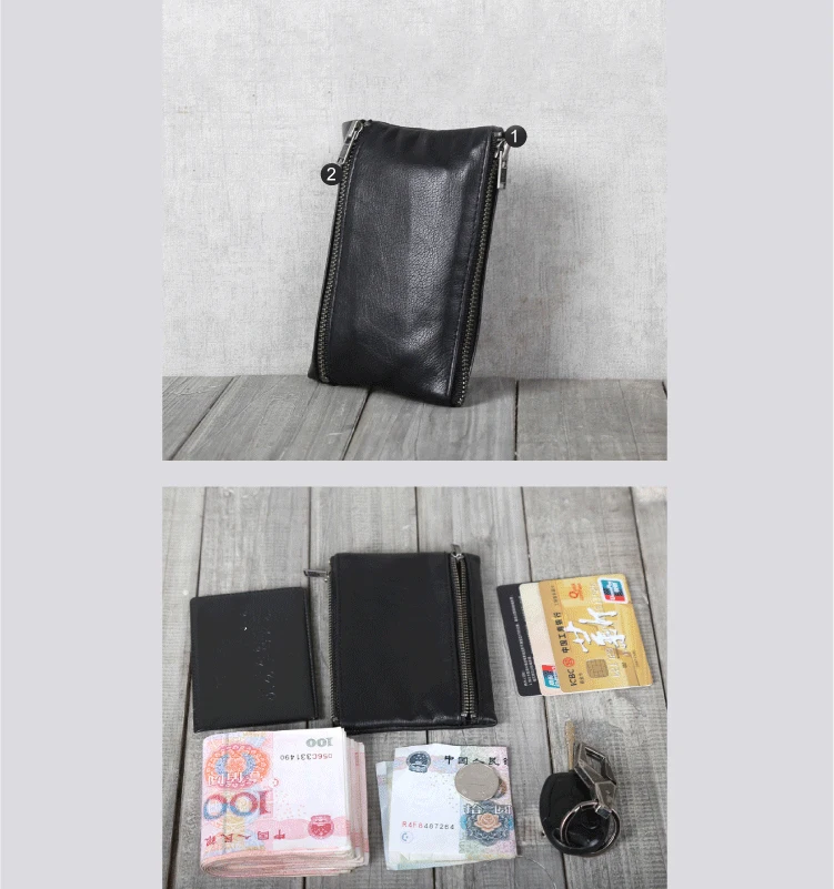 Zipper Mini Carteiras Homens Moeda Bolsa Carteira