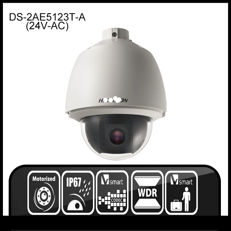 Hikvision DS 2AE5123T A Original English version 2MP PTZ IP camera CCTV
