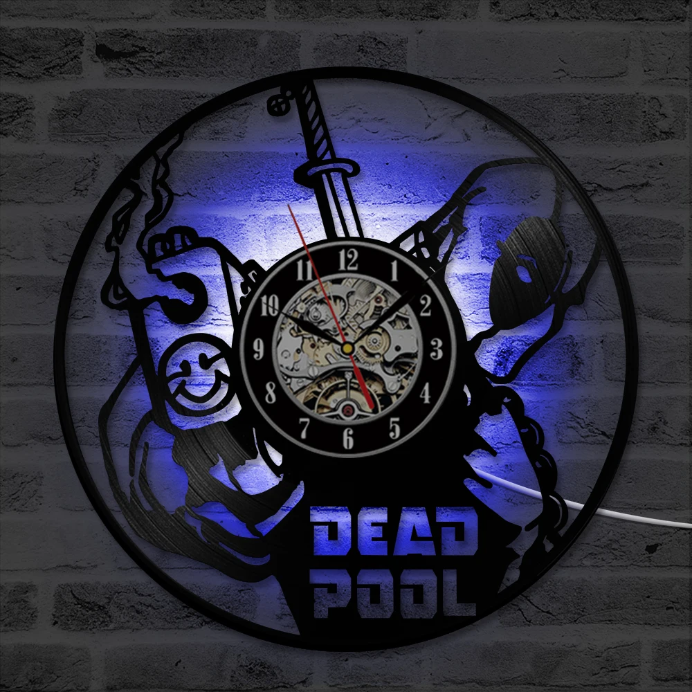 Maison Marvel Deadpool Vinyle Grande Horloge Anniversaire Meilleurs Cadeaux Room Decor Wall Art Urbanbat Org Maison Marvel Deadpool Vinyle Grande Horloge Anniversaire Meilleurs Cadeaux Room Decor Wall Art Urbanbat Org