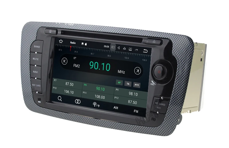 Top Quad core Android 7.1 Headunit Car DVD Player For VW Seat Ibiza 2009-2014 Tape Recorder Navi GPS RDS Radio 2G RAM 4G LTE BT WIFI 9
