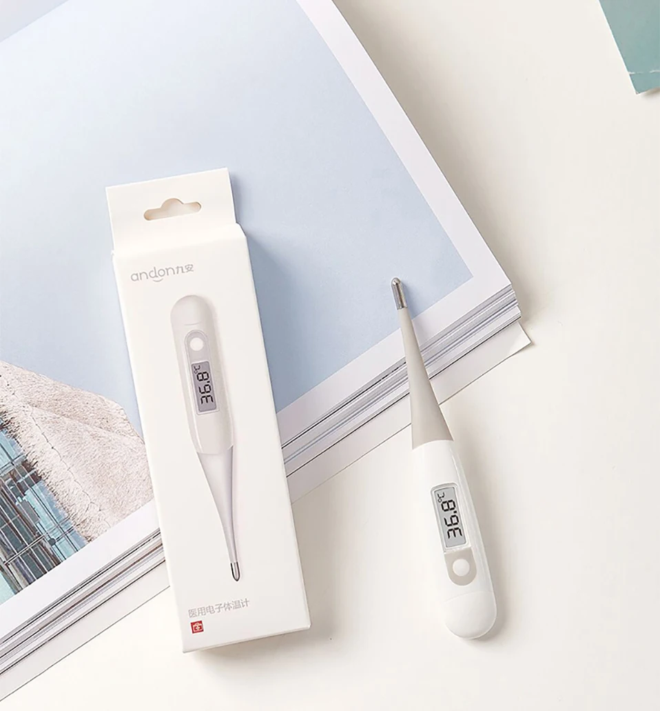 Xiaomi ihealth 의료 아기 높은 감도 led 전기 온도계 겨드랑이/구강 부드러운 머리 온도계 성인 베이비 케어-에서스마트 리모콘부터 가전제품 의 AliExpress 