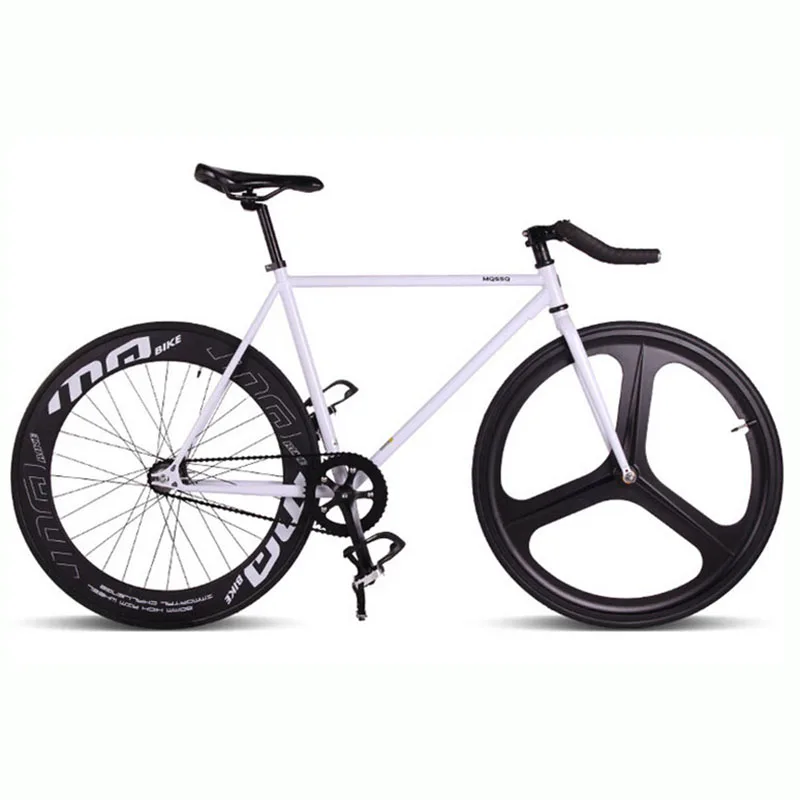Колеса из магниевого сплава, 3 Спицы, fixie велосипед, велосипед с фиксированной передачей 700C* 23 70 мм, обода 52 см, рама DIY, велосипед, Полный дорожный велосипед - Цвет: Белый