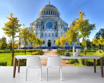 

Papel de parede Russia St. Petersburg Temples Trees city photo wallpaper,living room TV sofa wall bedroom wall papers home decor