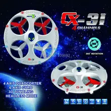 CX-31 Дрон Безголовый режим 4Ch 6axis Gyro 3D галтовочная мини высокое Скорость НЛО Квадрокоптер с дистанционным управлением светодиодный светильник