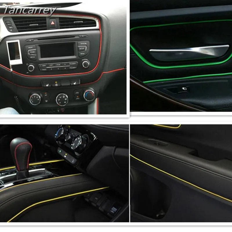 

5M Car Interior Decoration Strips Moulding Trim For Porsche Macan panamera 911 997 996 918 Citroen c1 c2 c3 C4 c5 Accessories