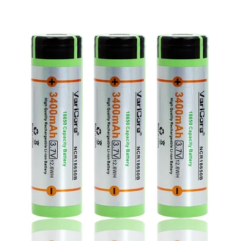 

3PCS VariCore New NCR18650B 3400mAh Li-ion Rechargeable18650 Battery with Circuit flashlight+ Free Shipping