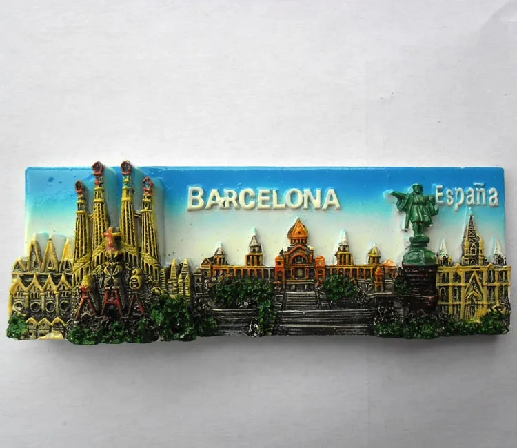

Spain Barcelona Tourism Souvenir Fridge Magnets