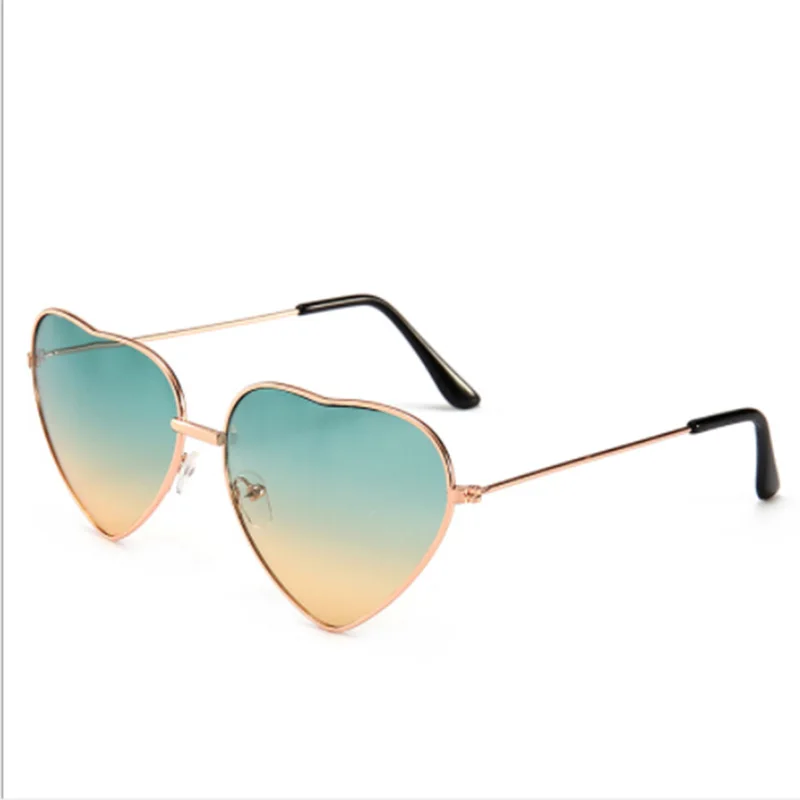 Heart Shaped Sunglasses Women Pink Frame Metal Reflective Mirror Lens Fashion Luxury Sun Glasses Brand Designer Driver Goggles