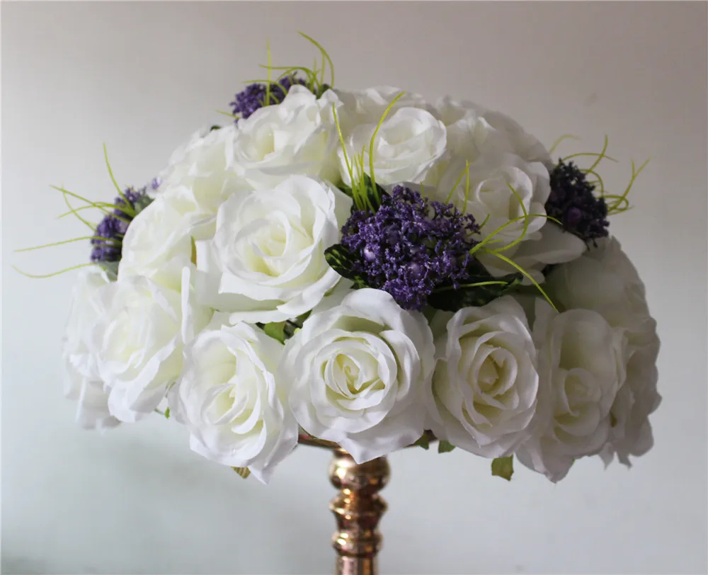 

SPR!!Free shipping!10pcs/lot wedding road lead artificial flower ball wedding table flowers centerpiece flower balls decoration