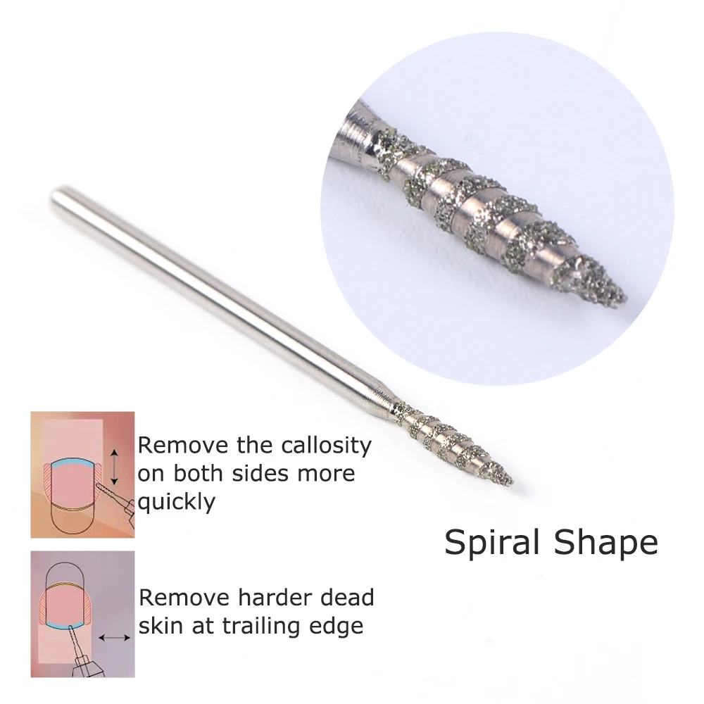 Spiral Shape Milling Cutters For Manicure