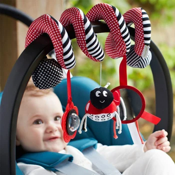 

Baby Cute Toys Spiral Activity Bed Stroller Set Toy Crib Hanging Bell Rattle W15