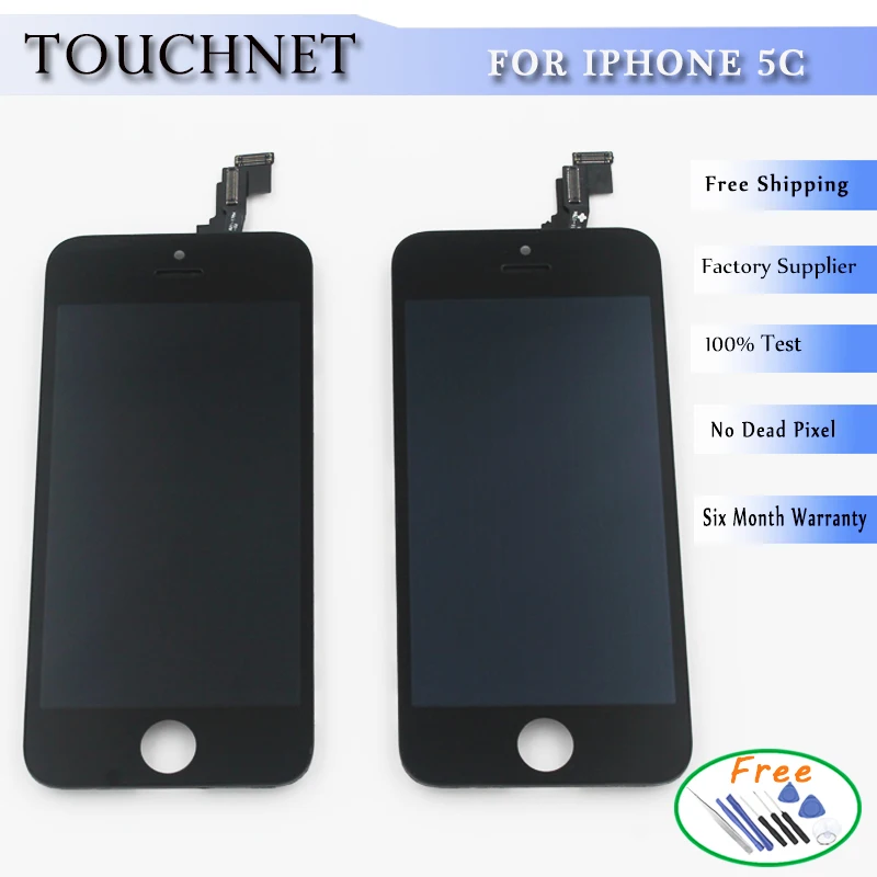 

Free Shipping No Dead Pixel and 100% New LCD Display Screen For Apple iPhone 5c LCD Screen Replace Repair Cell Phone Parts