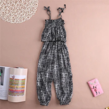 

2017 New Girl Backless Rompers Overalls Girls Romper Jumpsuit Playsuit Children Kids Clothes