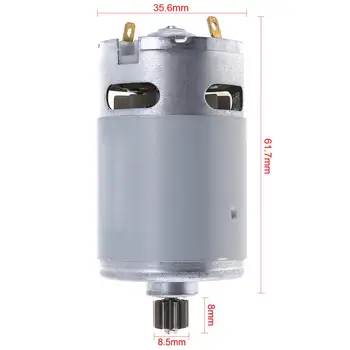

1pc RS550 21V 19500 RPM DC Motor with Single Speed 9 Teeth and High Torque Gear Box for Electric Drill / Screwdriver