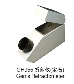 

gh955 Gemelogical Gemstone Gem Refractometer loupe magnifier with Built in Light 1.30-1.81 RI Range, diamond testing machine