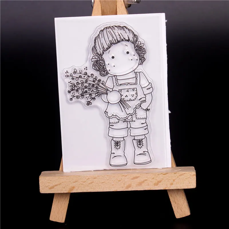 

New Cartoon Transparent Silicone Clear Rubber Stamp Sheet Cling Scrapbooking DIY Cute Pattern Photo Album PaperCard Decor Stamp