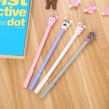 

40 Pcs Creative Kitten Neutral Pen Cute Stationery Cartoon Cat Water Office Supplies Signed Pen Wholesale