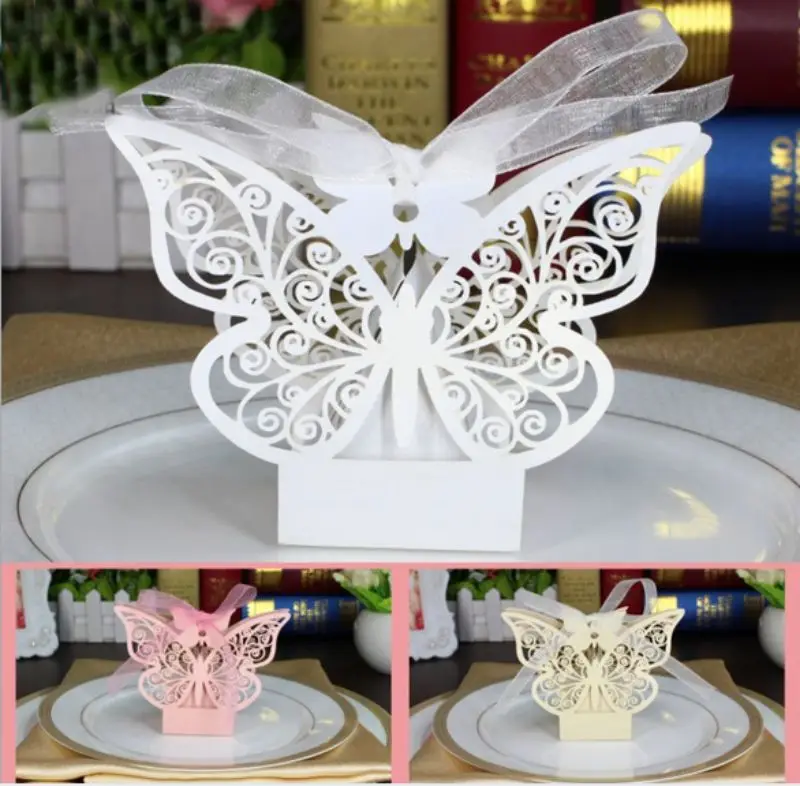 100 X Lovely Laser Butterfly Style Candy Boxes Chocolate Gift Box Babyshower Baby 1st Birthday 100 X Lovely Laser Butterfly Style Candy Boxes Chocolate Gift Box Babyshower Baby 1st Birthday