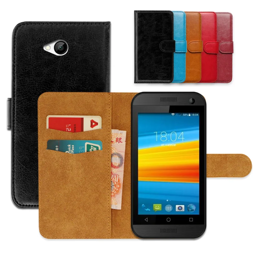

Luxury PU Leather Exclusive Slip-resistant Flip wallet case for DEXP Ixion E340 Strike Ultra-thin Phone Cover,book case