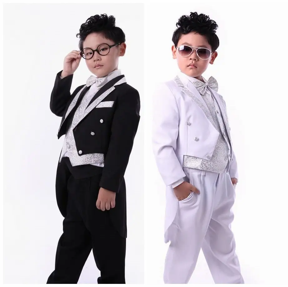 Free shipping children's tuxedo baby boys wedding dresses boys tailcoat