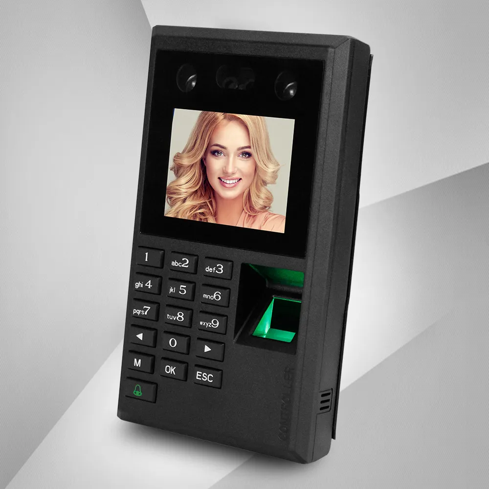 

2.8inch Facial Recognition Device USB Fingerprint Attendance Machine Access Control Keypad Reader Time Card Check-in Machines