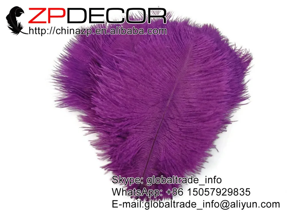 Ostrich feathers, 100 Pieces - 6-8  PURPLE Wholesale Ostrich Drabs Feathers (bulk)2