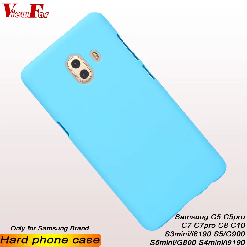 

ViewFar Multi Colors Case For Samsung Galaxy C5 C7 Pro C8 C10 S3 S4 S5 Mini Matte Cover C5pro C7pro I8190 I9190 New Hard PC Case