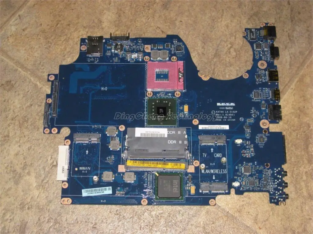 laptop Motherboard/mainboard for dell inspiron 1745 LA 5152P for intel