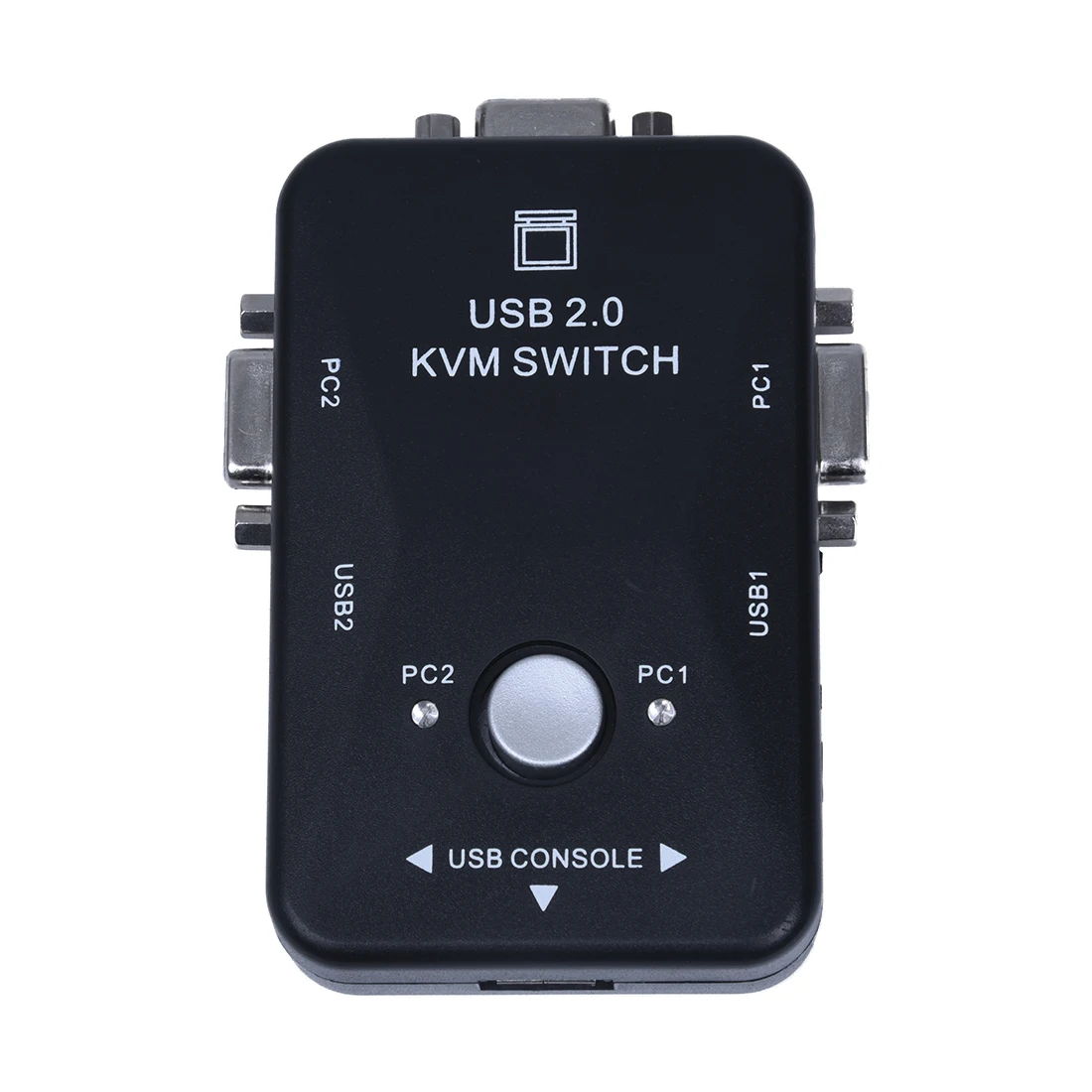 

All-in-one Mini 2 Ports KVM Manual Switch Box Adapter w USB Connector