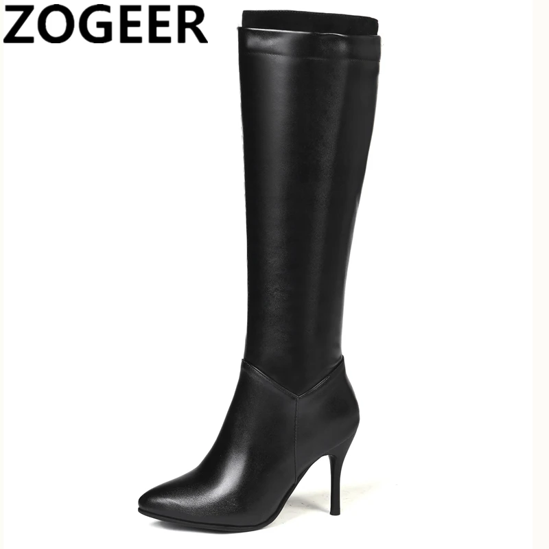 white and black high heel boots