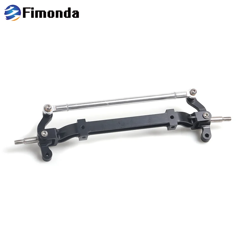 Alloy CNC Front End Steering Axle Upright Black for Tamiya RC 1:14 Tractor Truck 