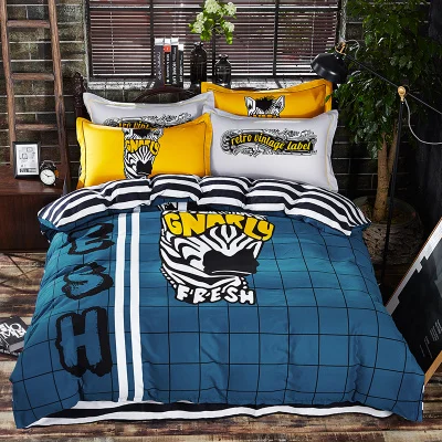 

Cartoon style lovely mermaid Duvet Cover set Cotton Linens twin Queen size Kids Bedding sets