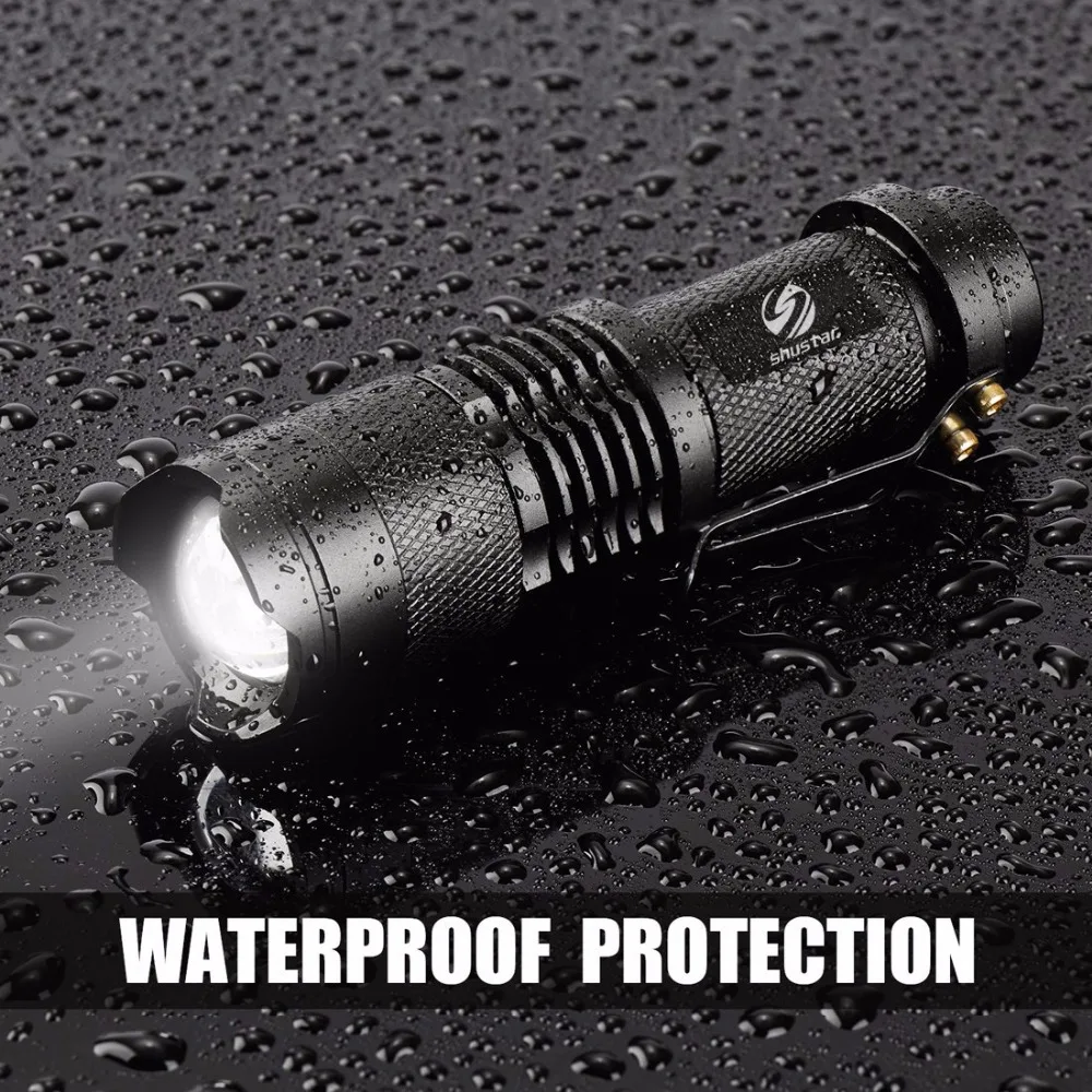 Top Waterproof Bike light 5 lighting mode Bicycle headlights LED Support Zoom by 14500/18650 battery powered Night riding lighting 5