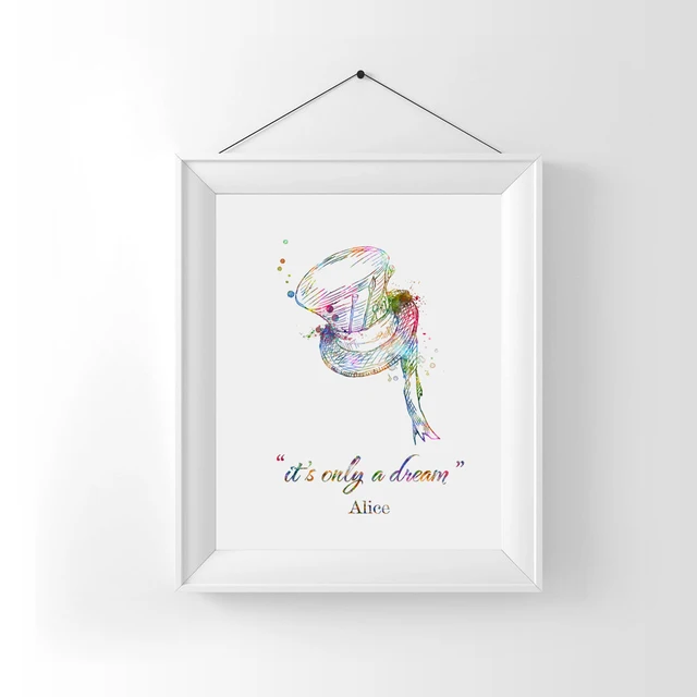 alice in wonderland wall