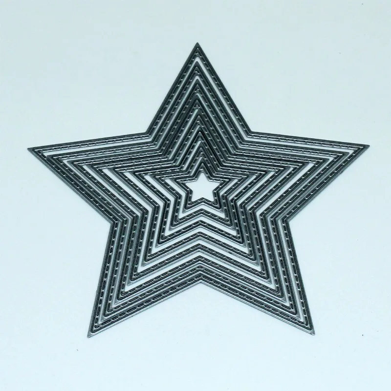 YINISE 132 5 звезд металлические режущие штампы для трафареты для скрапбукинга Самодельные открытки украшения альбома тиснение Складная матрица шаблон резака