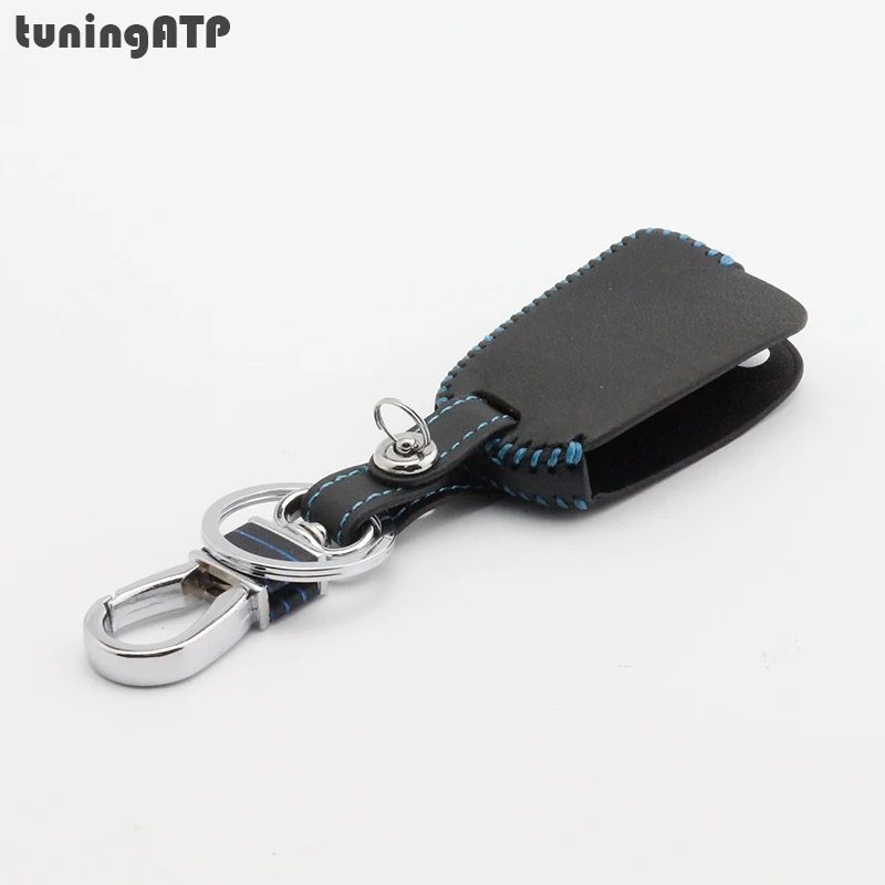 Кожаный чехол для автомобильного ключа с брелком Skoda Octavia Mk3 5E A7|car key case cover|key for
