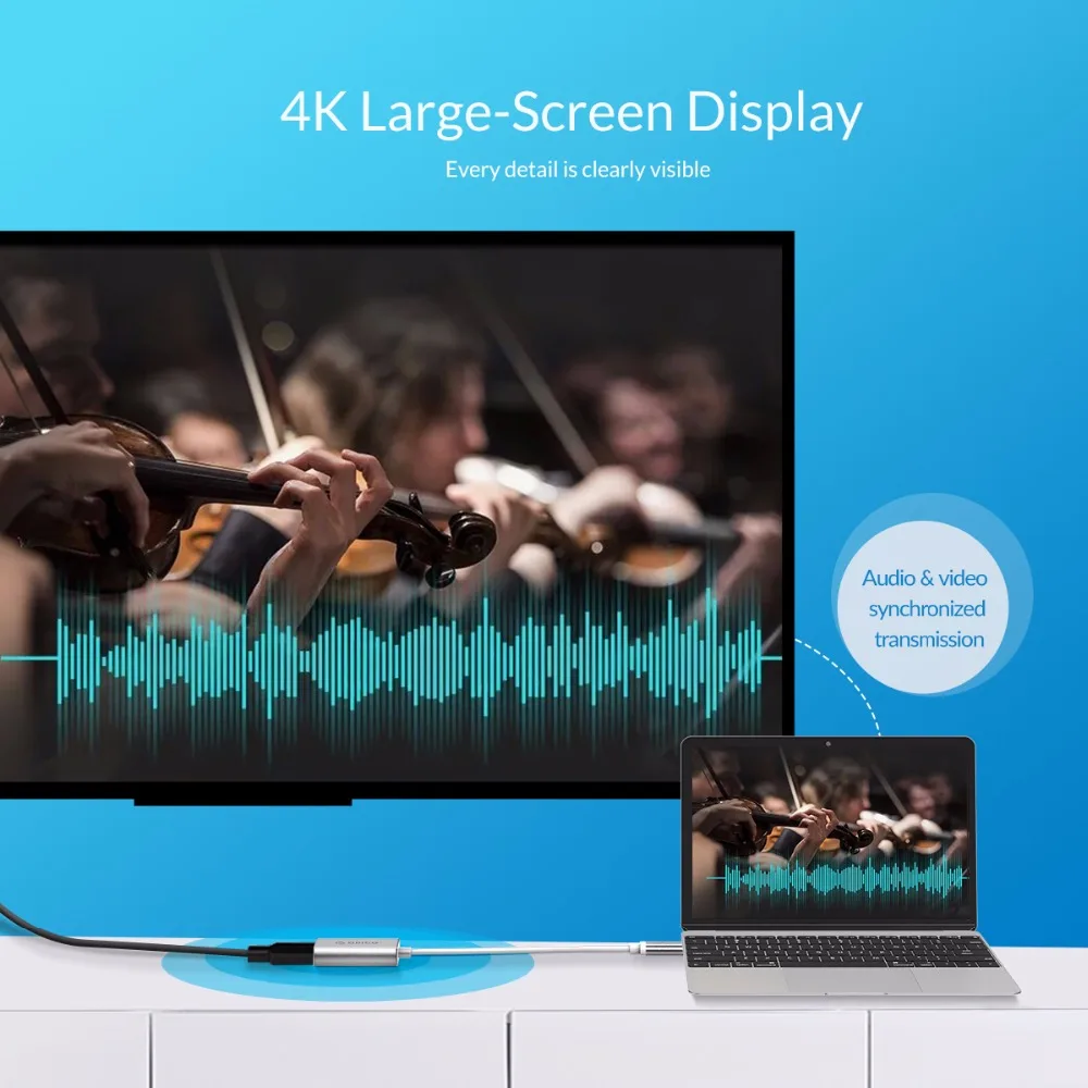 ORICO USB C концентратор Type к HDMI VGA DP Мини кабель адаптер 15 см для Mac Samsung HUAWEI HUB|USB-хабы| |