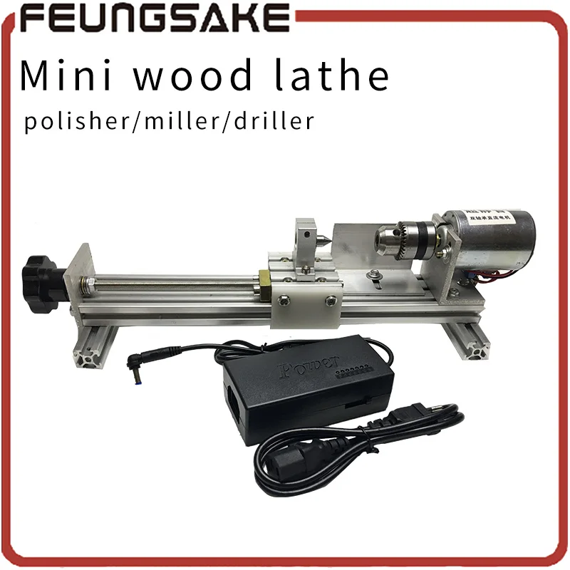 

Mini Lathe Machine Polisher Table Saw for polishing Cutting DIY Wood Lathe,metal mini lathe/didactical DIY lathe ship by DHL