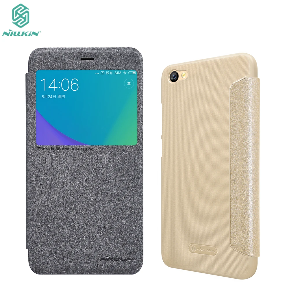 Чехол для Xiaomi redmi Примечание 5a чехол NILLKIN sparkle из искусственной кожи с откидной