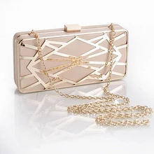 Schminktäschchen Abendgesellschaft Tasche Frauen Tag Erfasst Damen Lange Kette Gold braut Kupplungen Geldbörsen und Handtasche umhängetaschen LI-1015