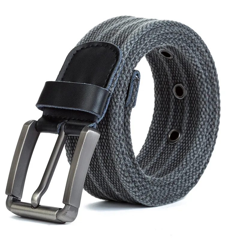 

110cm-140cm Men's Quality Canvas Belts for Jeans Male Luxury Casual Straps Buckle Strap Knitted Tactical Belts For Men Ceintures