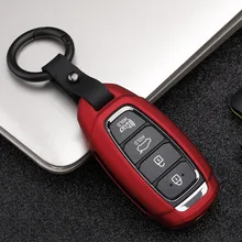 Чехол для ключей автомобиля со звездами из углеродистой полосы для hyundai i30 Ix35 KONA Encino Solaris Azera Grandeur Ig Accent Santa Fe Palisade